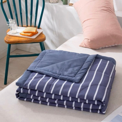 Chăn kẻ 2m*2m3 chất liệu cotton mỏng nhẹ, mềm mịn với da, thích hợp đắp mùa hè thu