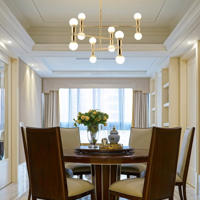 Đèn thả chùm MATER phong cách châu Âu hiện đại, sang trọng - kèm bóng LED chuyên dụng.