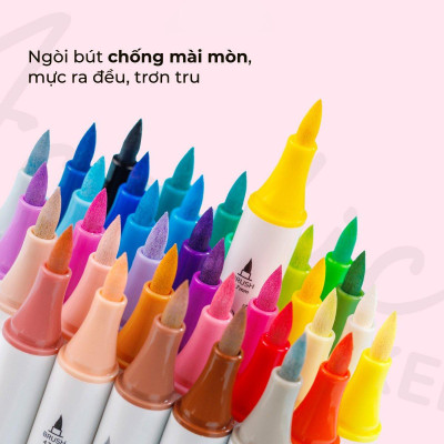 Hộp 36 Bút Lông Màu Acrylic Markers 1 Đầu - Colokit ACM-C005