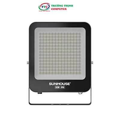 Đèn pha LED SUNHOUSE Spec SHE-LSPPL01.150W Sử dụng Chip LED ,Tuổi thọ 25.000 giờ, chuẩn IP66, chống nước