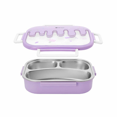 Hộp cơm trẻ em inox 304 Elmich Baby Care EL-0009N3 EL-0009N4, Hàng chính hãng, 650ml-1L, khay chia ngăn - JoyMall