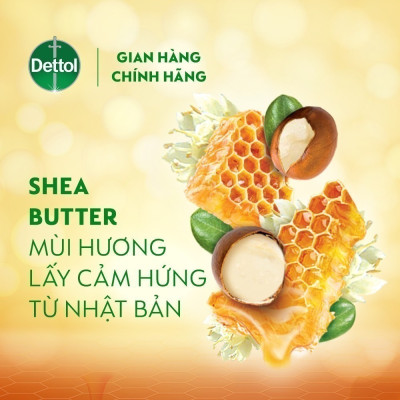 Combo 2 Chai Sữa Tắm Dettol Onzen Mật Ong Kháng Khuẩn Dưỡng Thể (950g) và Dưỡng Ẩm Lô Hội & Bơ (900g)