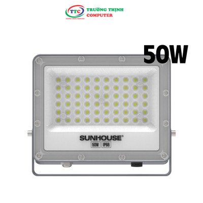 Đèn Pha led ECO Sunhouse 50W SHE-LECPL01 Sử dụng Chip LED ,Tuổi thọ 25.000 giờ