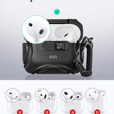 Bao Case cho Airpods Pro 3 (2025) ESR Cyber FlickLock Magnetic Case - Hàng chính hãng