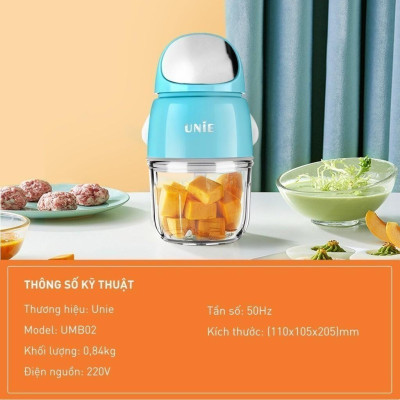 Máy xay mini UMB02, lưỡi dao 3 tầng inox 304,cối thuỷ tinh cao cấp, xay đa năng công suất lớn, bảo hành 12 tháng-hàng chính hãng