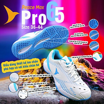 GIÀY CẦU LÔNG PEACE MAX PRO 65 | TẶNG KÈM VỚ CAO CẤP