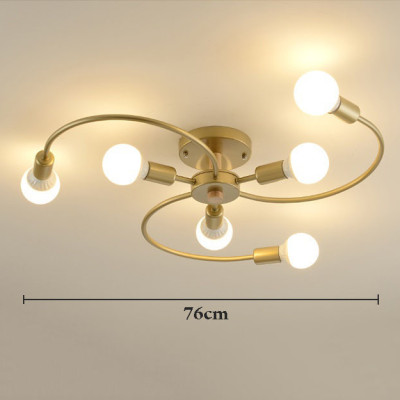 Đèn trần SEVER phong cách hiện đại, sang trọng loại 6 bóng - kèm bóng LED chuyên dụng - (92).