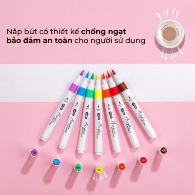 Hộp 36 Bút Lông Màu Acrylic Markers 1 Đầu - Colokit ACM-C005
