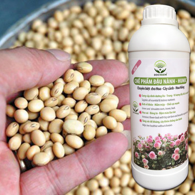 Combo Phân bón toàn diện Đậu tương Humic, Dịch chuối, Kích Hoa (3 lít), thương hiệu Docneem, cung cấp dinh dưỡng chuyên biệt cho từng giai đoạn phát triển của cây kiểng, hoa hồng, hoa lan, nguồn gốc hữu cơ, an toàn dễ sử dụng