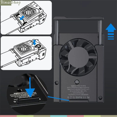 Ulanzi CA25 - Quạt Tản Nhiệt Lò Xo Mini Dành Cho Máy Ảnh So ny, Ca non, FU JIFILM, Ni kon - Hàng chính hãng