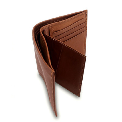 Bóp nam da bò sọc ngang kiểu đứng màu da, đen, nâu HT2138-39-40