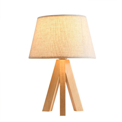 Đèn ngủ gỗ - đèn ngủ để bàn - đèn ngủ đầu giường LUKA cao cấp đã bao gồm bóng LED chuyên dụng