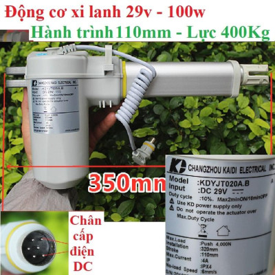 Động cơ dạng trượt các loại, nâng cao tối đa 233mm và 250Kg