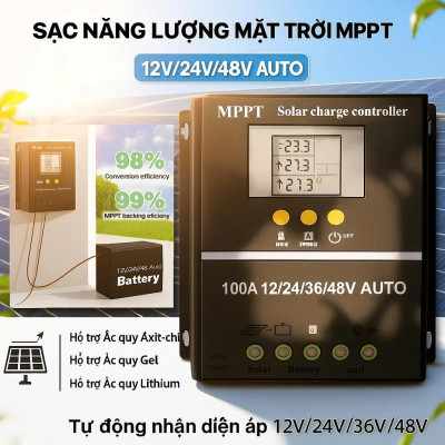 Bộ Sạc Năng Lượng Mặt Trời 80A MPPT Tự Động – Siêu Bền, Bảo Vệ Toàn Diện, Hiệu Suất 99%
