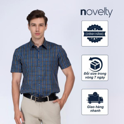 ÁO SƠ MI NAM NGẮN TAY NOVELTY REGULAR FIT RECYCLED