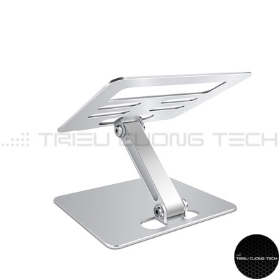 Giá Đỡ Máy Tính Bảng - Ipad - Điện Thoại Hợp Kim Nhôm Nguyên Khối - Nâng Hạ Điều Chỉnh Góc Nhìn Tùy Thích - Gấp Gọn Tiện Lợi - Hàng Chính Hãng