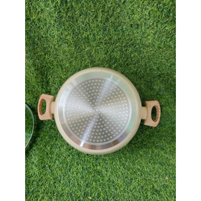 Nồi chống dính vân đá đủ size 20,22,24,26, 28cm tay cầm chống nóng dùng cho mọi loại bếp