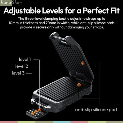 Ulanzi UKA07 - Bộ Kẹp Balo Máy Ảnh GoPro Tháo Nhanh, Bền Nhẹ 94g, Chịu Tải 10kg, Tương Thích Uka & F38 - Hàng Chính Hãng