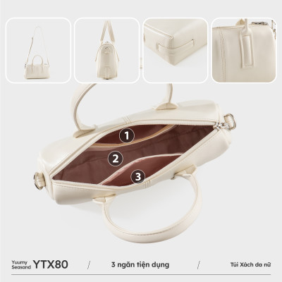 Túi Yuumy ( Thời trang nữ dáng hộp cỡ trung cá tính - Túi xách da Seasand YTX80 )