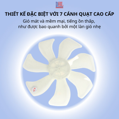 Quạt treo tường điện tử Mitomo FTT-60HE, sử dụng bạc đạn hoạt động siêu êm, công suất 60W mạnh mẽ - Hàng chính hãng