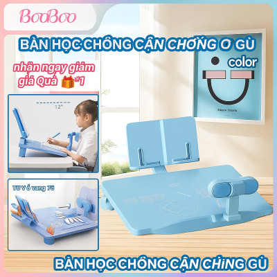 Bộ Chỉnh Sửa Tư Thế Ngồi Bàn Học Chống Cận,Chống Gù, Chống Ngủ Gật Cao Cấp – Thiết Kế Mặt Bàn Nghiêng 12 Độ