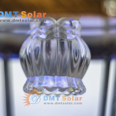 Đèn trụ cổng thuỷ tinh năng lượng mặt trời DMT-TC05 (25x25cm)