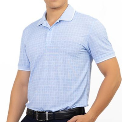 Áo Polo Nam Cổ Bo Không Túi Novelty NATMHCMCLR191110N - Xanh Da Trời