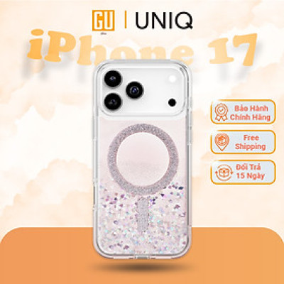 Ốp Lưng UNIQ COEHL SOLEA Cho iPhone 17 Pro/ 17 Pro Max Hỗ Trợ Sạc Không Dây Từ Tính Phản Chiếu Ánh Sáng Ấm Áp Lấp Lánh Hàng Chính Hãng