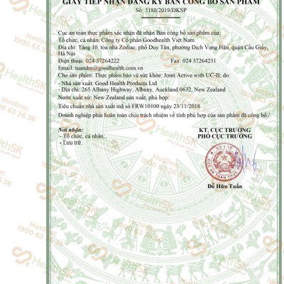 Viên sụn khớp Goodhealth Join Active UC2 30 viên hỗ trợ đau nhức xương khớp