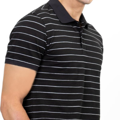 Áo Polo Nam Novelty NATMSLMCSR191238N - Đen Sọc Trắng