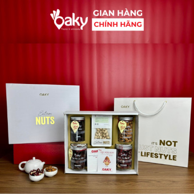 [SET QUÀ TẶNG 20/10] Hạt Dinh Dưỡng Nhập Khẩu Oaky Tặng Bạn Gái, Mẹ, Cô Giáo - Hạt Chia Ned & Mắc Ca