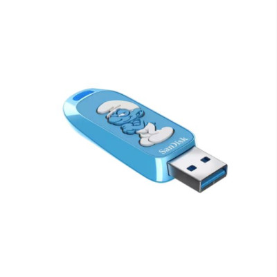 USB 64GB/128GB 3.2 Gen 1 Sandisk Brainy Smurf Edition  - Hàng chính hãng