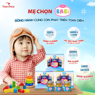 Nước Yến Sào Cho Bé NutriNest Babi Bổ Sung Dưỡng Chất Hũ 42g