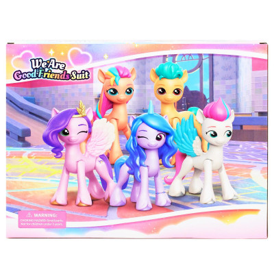 Bộ 5 Đồ Chơi Mô Hình My Little Pony - We Are Good Friends - Suit - ToTy DP02 (Mẫu Sản Phẩm Bên Trong Là Ngẫu Nhiên)