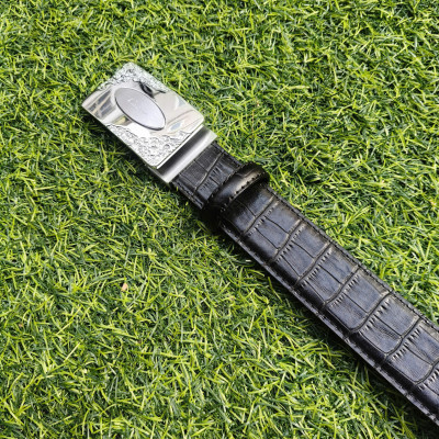 Ciartuar Thắt Lưng Nam BH1498 Da Bò Dập Vân Da Cá Sấu Khóa Bấm Hợp Kim Sang Trọng & Bền Bỉ Quà Tặng Ý Nghĩa