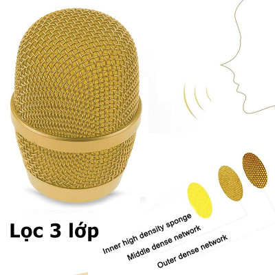 Loa Bluetooth Karaoke - Loa xách tay mini chất liệu nhựa cao cấp, công suất 6W và micro không dây - Hàng nhập khẩu