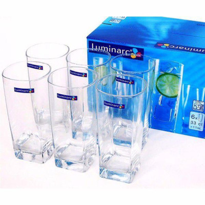 Bộ cốc uống nước thủy tinh Luminarc 6 chi tiết 330ml - G2519, an toàn, chống xước tốt