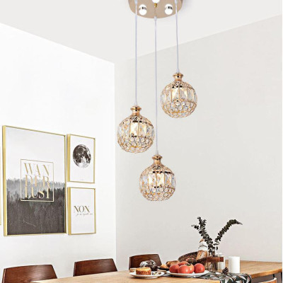 Bộ đèn thả KAIRI pha lê sang trọng - kèm bóng LED chuyên dụng