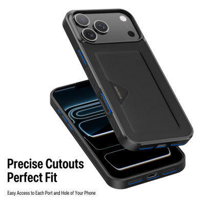 Ốp Lưng Mỏng Nhẹ Có Ngăn Đựng Thẻ Dux Ducis Pocard cho iPhone 17 Pro/ 17 Pro max_ Hàng chính hãng