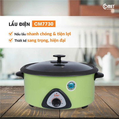 Nồi Lẩu Điện Comet CM7730 - Hàng Chính Hãng