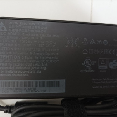 Sạc dành cho Laptop MSI MS-17 20V 11.5A 230W USB for Chicony A17-230P1A AC Adapter hàng nhập khẩu