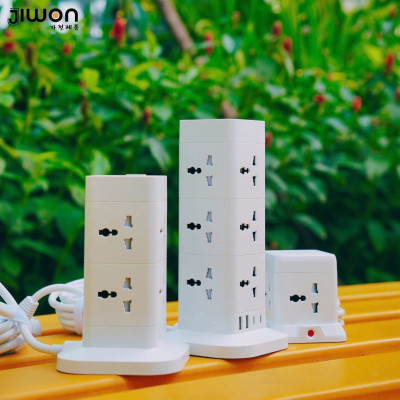 Ổ Cắm Điện Đa Năng JIWON JWD-T0819 (12 ổ cắm, 2 Type-C, 2 USB, Dây 4m) hàng chính hãng