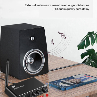 ROGTZ T01 - Bộ Chuyển Đổi Âm Thanh Kỹ Thuật Số Sang Analog Bluetooth 5.1, Đa kết nối Optical Coaxial Bluetooth 5.1 AUX 3.5mm USB RCA L/R, Phạm vi kết nối 10m, Chip DAC cao cấp, Tự khởi động khi cắm nguồn, Điều chỉnh linh hoạt - Hàng Chính Hãng