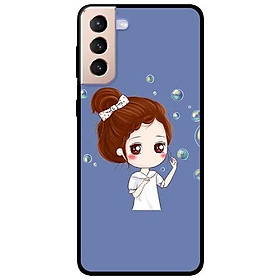 Ốp lưng dành cho Samsung S21 - S21 Plus - S21 Ultra mẫu Cô Gái Búi Tóc