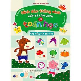 Sách - Hình Dán Thông Minh Giúp Bé Làm Quen Với Toán Học - Phù Hợp Cho Bé 2-6 Tuổi - Combo 6 Tập - Đinh Tị Books