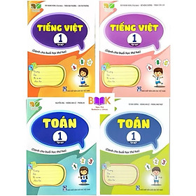 ￼Sách - (Combo 4 cuốn) Toán 1 + Tiếng Việt 1 - Dành Cho Buổi Học Thứ Hai (Kết Nối)