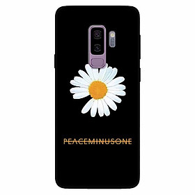 Ốp lưng in cho Samsung S9 Plus Mẫu Cúc To Nền Đen