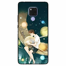 Ốp lưng dành cho Huawei Mate 20 mẫu Cậu Bé Ôm Trăng