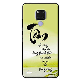 Ốp lưng in cho Huawei Mate 20 mẫu Tâm - Hàng chính hãng
