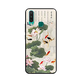 Ốp Lưng in cho Vivo Y15 Mẫu Tranh Cá Koi - Hàng Chính Hãng